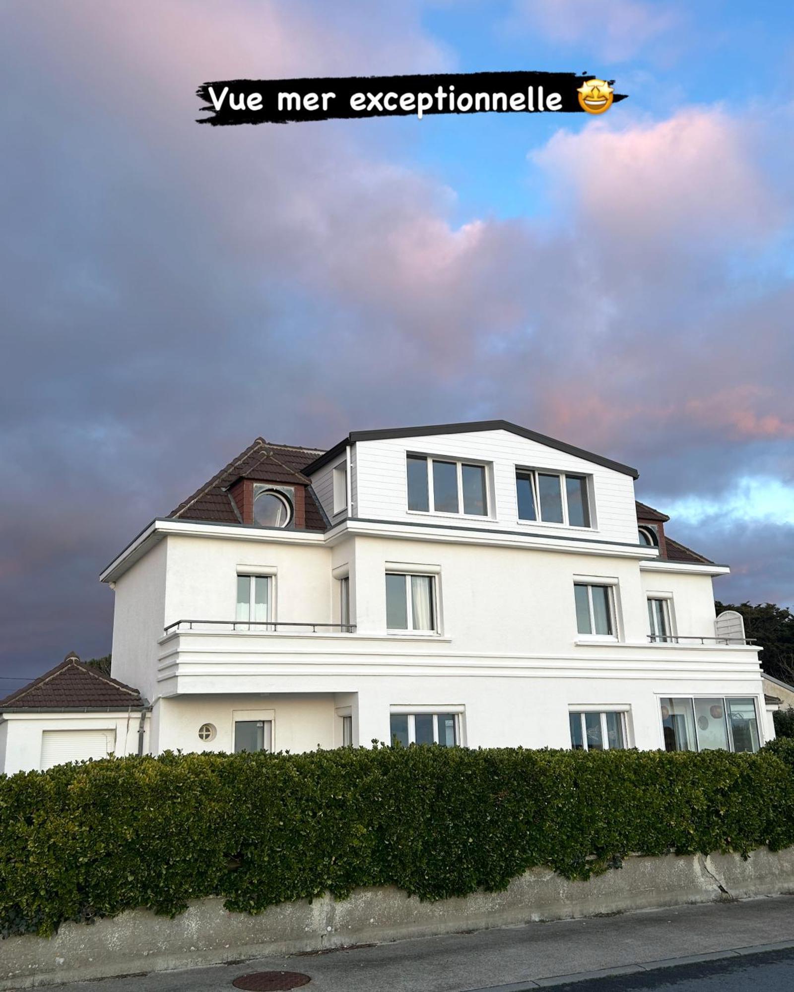chambre Lumière du cap vue mer à la Villa plein vent Barneville-Carteret Esterno foto