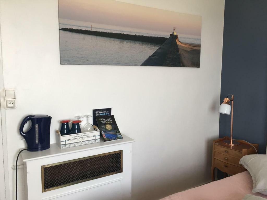 chambre Lumière du cap vue mer à la Villa plein vent Barneville-Carteret Esterno foto