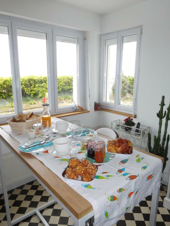 chambre Lumière du cap vue mer à la Villa plein vent Barneville-Carteret Esterno foto