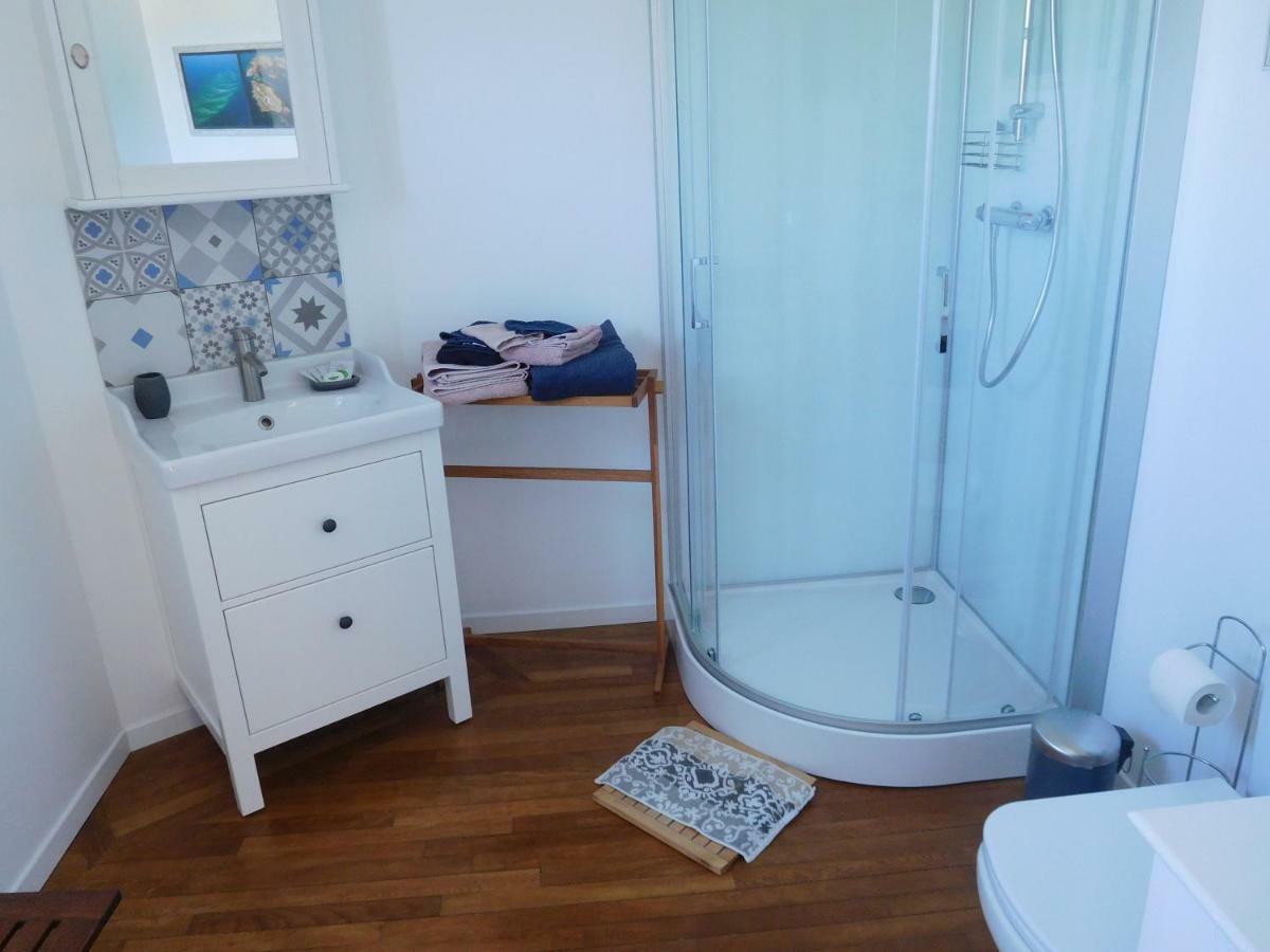 chambre Lumière du cap vue mer à la Villa plein vent Barneville-Carteret Esterno foto